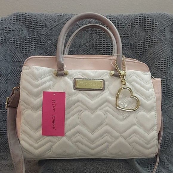 NWT Betsey Johnson TRIPLE ENTRY SATCHEL - Picture 2 of 8